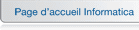 Page d’accueil Informatica